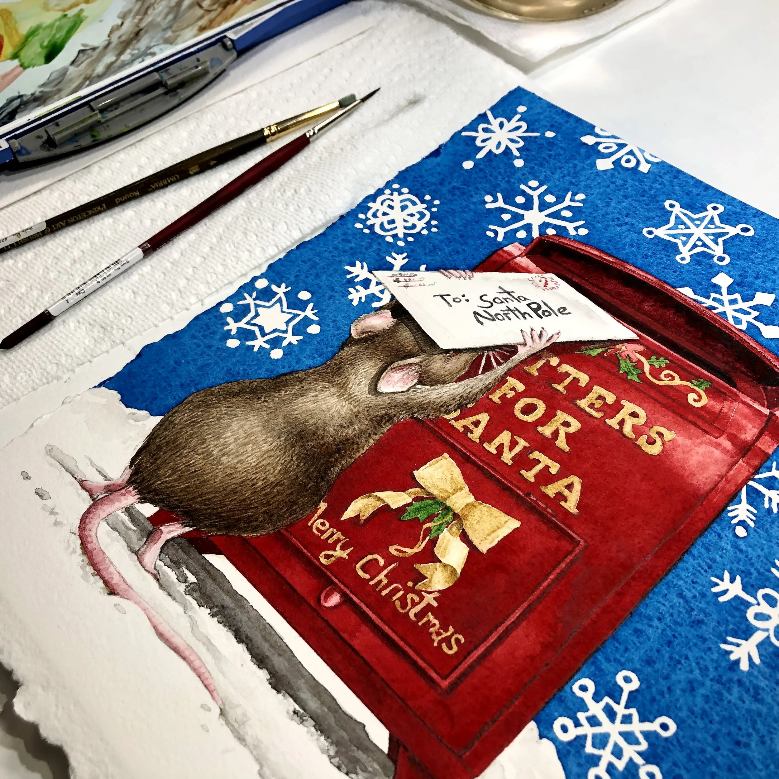How I Made my “Letter to Santa” Painting — Tracy Lizotte Studios